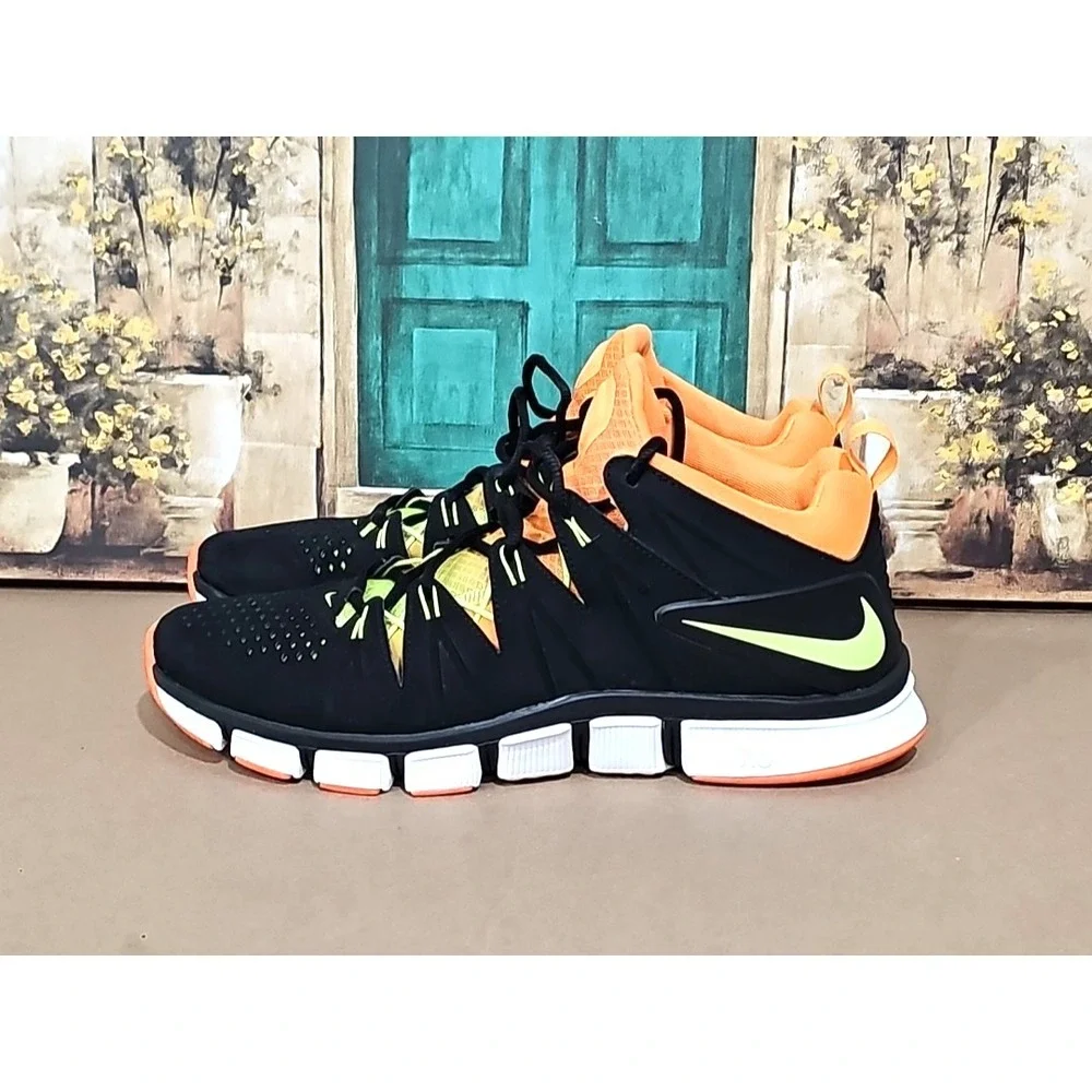 2013 Nike Free Trainer 7.0  Men's US Size 12.5 Black , Orange , Green 599087-007